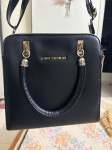 Original Lino Perros Stylish Black Handbag