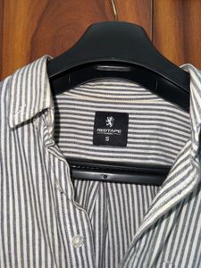 Red Tape Men's Striped Button-Down Shirt | Size (S