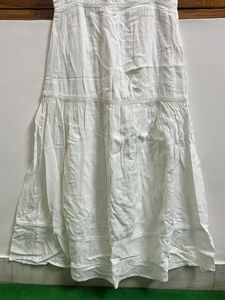 White Sleeveless Maxi and midi Dress