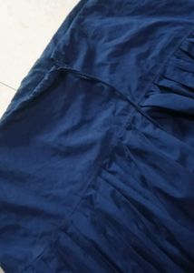 Dark Blue Pleated Salwar Pants