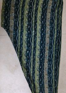 Green Striped Kurta Set with Dupatta