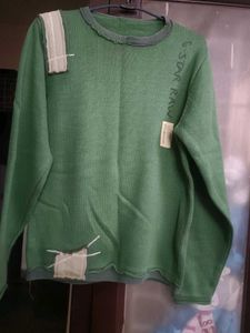Mens Green Sweatshirt In L 40 Size