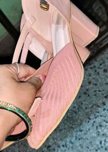 Chic Pink Block Heels