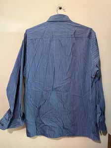 Classic Blue Striped Men's Shirt