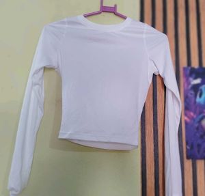 Basic White Long Sleeve Top