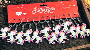 Cute Unicorn Keychain Set of 12