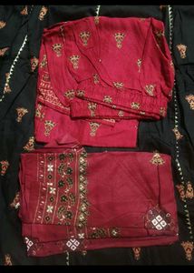 Stylish Black Kurti with Intricate Print