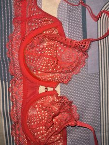 Red Lace Bra
