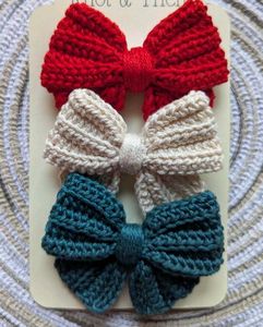 Crochet Bow Hair Tie 1 for 99 rupees