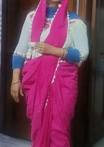 pink ready to wear saree