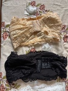 4 Lace Bandeau Bra Set - 3 Colors