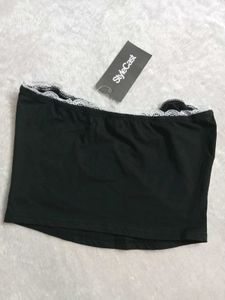 StyleCast Black Tube Top with Bow