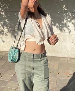 Off White Stylish Wrap Top