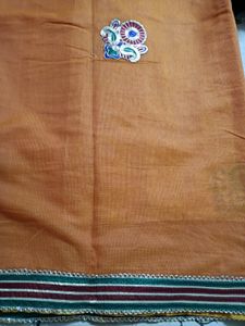 Kesariya &amp; Red Saree