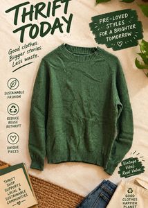 Men's Green Crew Neck Sweater