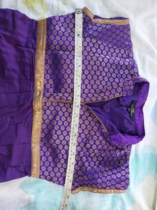 Festive Purple Long Kurta/ Dress