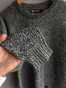 Men's Grey Knit Sweater
