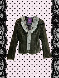 Vintage Moss Green Victorian Jacket