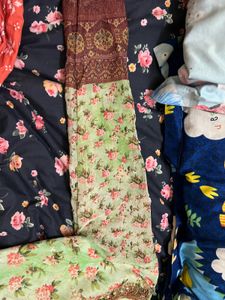 Floral Print Ethnic Gown