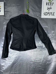 AX  Black Faux Leather Jacket