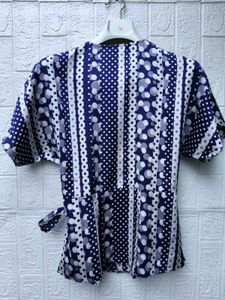 New with tag Korean Stylish Blue &amp; White Polka Dot