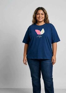 Navy Blue Graphic T-Shirt