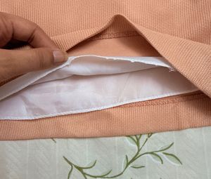 Peach Mini Skirt with Zipper