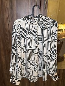 WESTSIDE WARDROBE Abstract Print High Neck Blouse
