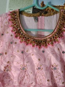 Stunning Pink Embroidered Lehenga Choli