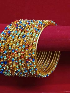 Colorful Beaded Bangles Set