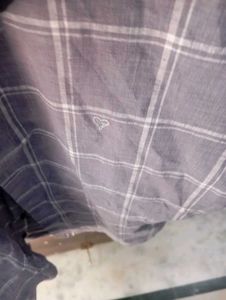 Men's Grey Checkered Casual Shirt