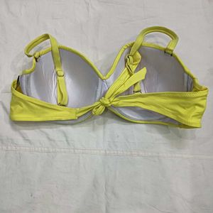 Yellow🖤big size Bikini Top