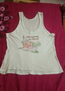 Striped Navy Blue Vest (baniyan) For Kids Used