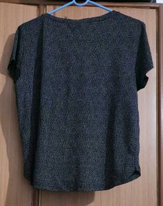 Stylish Grey Print Top