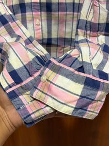 Checked Cotton Shirt 🩷🩵