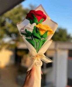🌹Handmade Crocheted Rose Bouquet💐