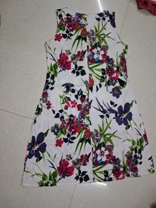 Floral Sleeveless A-Line Dress
