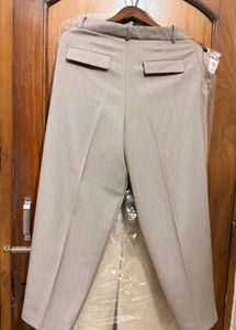 Classic Beige Tailored Trousers