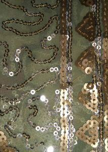Mint Green &amp; Gold Embellished Dupatta
