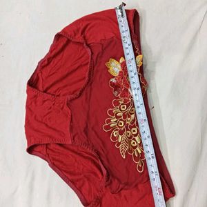 Red ⭐Embroidered Briefs
