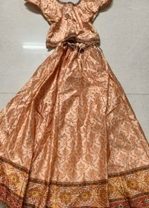 Elegant Heavy Peach Lehenga Choli Set