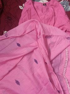 Pink Kurta Set Dupatta