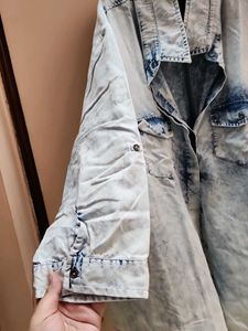 Washed Denim Long shirt
