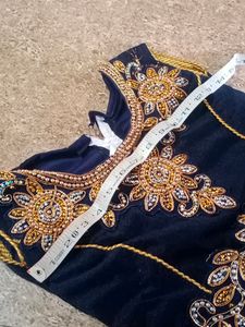 Gown Navy Blue Color For 8-10years