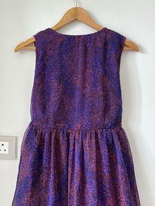 Stylish Purple &amp; Pink Print Dress