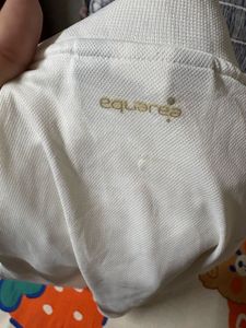 White polo shirt corset design