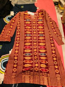 Stylish Printed Kurta with Full Sleeves