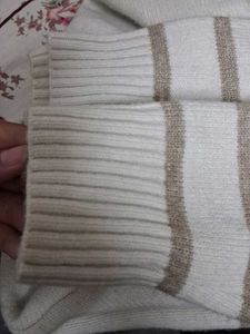 Original MOHITO Cream Dropped Shoulder Sweater