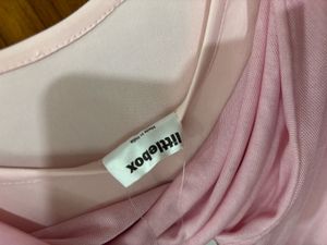 Littlebox Elegant Pink Ruffle Detail Dress