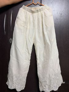 Boho White Embroidered co-ord set
